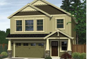 Exterior - Front Elevation 3 for Craftsman House Plan #943-13 - 3 bed, 2.5 bath