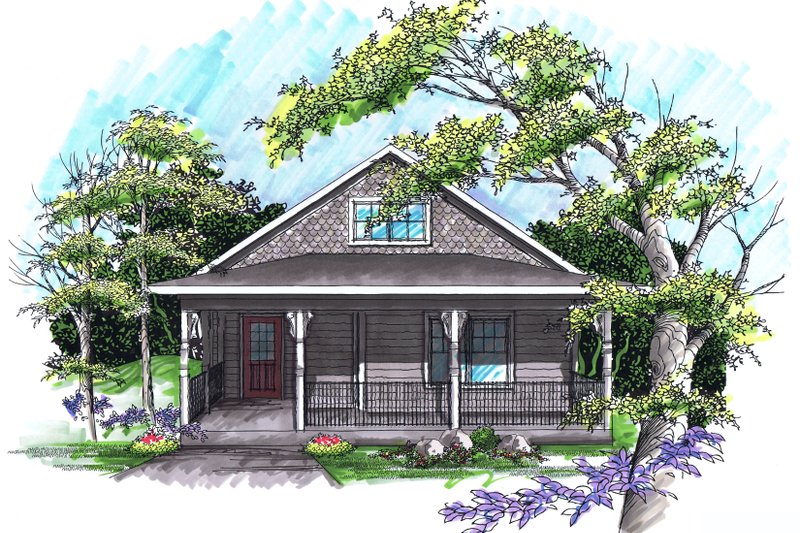 House Design - Ranch Exterior - Front Elevation Plan #70-1023