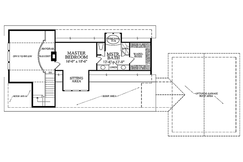 Home Plan - Floor Plan - Upper Floor for Colonial House Plan #137-324 - 3 bed, 2.5 bath