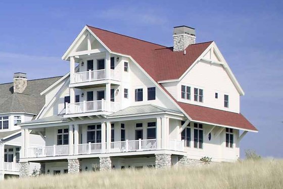 Exterior - Front Elevation 4 for Victorian House Plan #928-53 - 3 bed, 2.5 bath