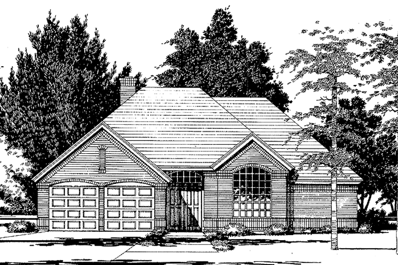 Home Plan - Ranch Exterior - Front Elevation Plan #472-97