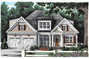 Craftsman Style House Plan - 4 Beds 4 Baths 3001 Sq/Ft Plan #927-906 Exterior 