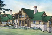 Log Style House Plan - 5 Beds 4 Baths 5611 Sq/Ft Plan #928-258 