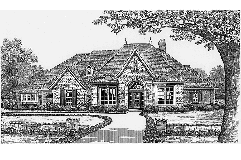 Dream House Plan - Exterior - Front Elevation 3 for Country House Plan #310-1248 - 3 bed, 2.5 bath