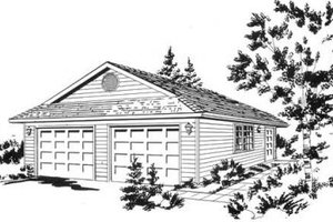 Traditional Exterior - Front Elevation Plan #18-9273