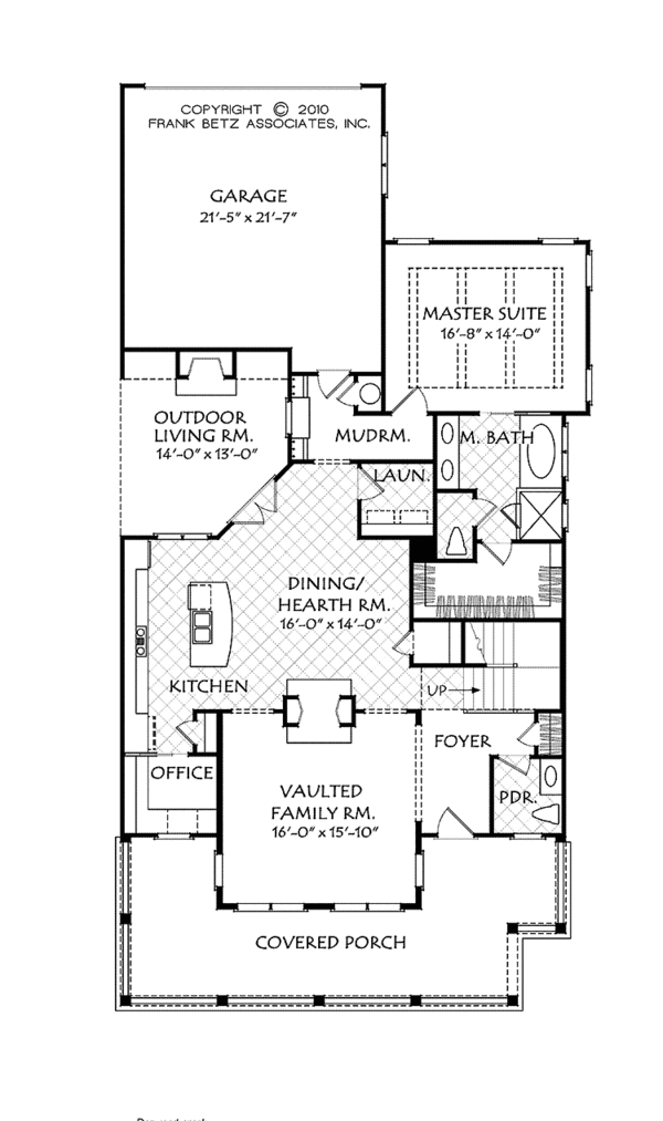 Architectural House Design - Colonial Floor Plan - Main Floor Plan #927-944
