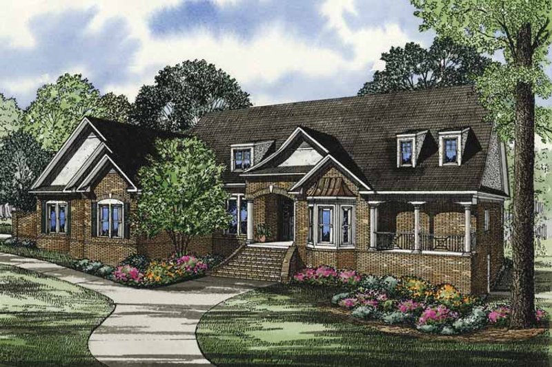 Architectural House Design - Traditional Exterior - Front Elevation Plan #17-3320