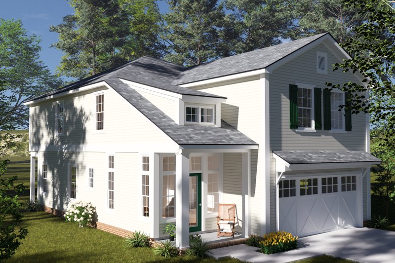 Architectural House Design - Exterior - Other Elevation for Cottage House Plan #513-2406 - 4 bed, 2.5 bath