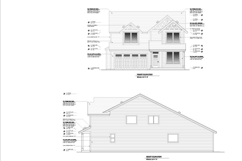 House Blueprint - Exterior - Other Elevation for Craftsman House Plan #53-757 - 4 bed, 2.5 bath