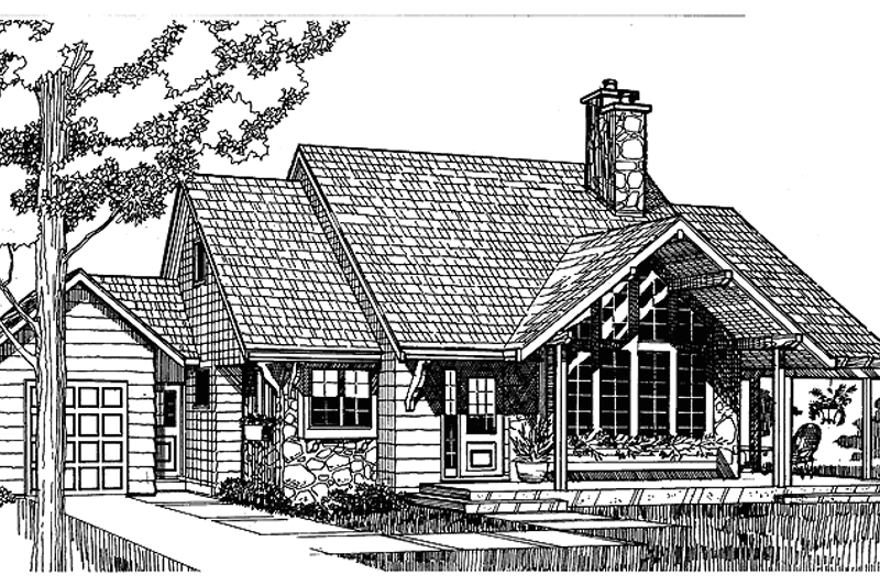 House Design - Craftsman Exterior - Front Elevation Plan #47-656