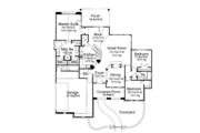 Mediterranean Style House Plan - 3 Beds 2 Baths 1749 Sq/Ft Plan #120-209 