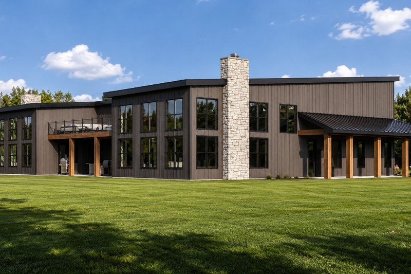 Architectural House Design - Exterior - Other Elevation 2 for Barndominium House Plan #1064-507 - 4 bed, 7 bath