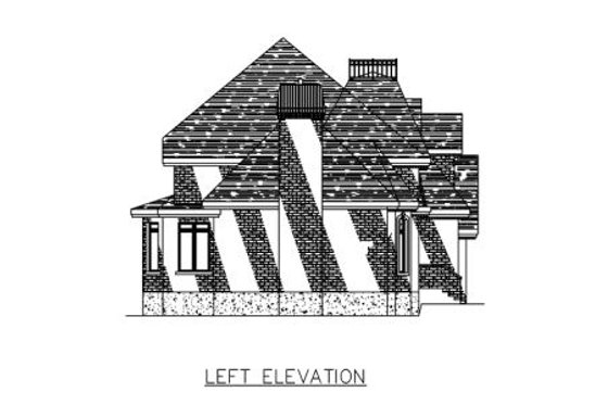 Exterior - Other Elevation for European House Plan #138-322 - 3 bed, 1.5 bath