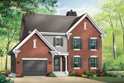 Colonial Style House Plan - 3 Beds 2.5 Baths 1807 Sq/Ft Plan #23-376 