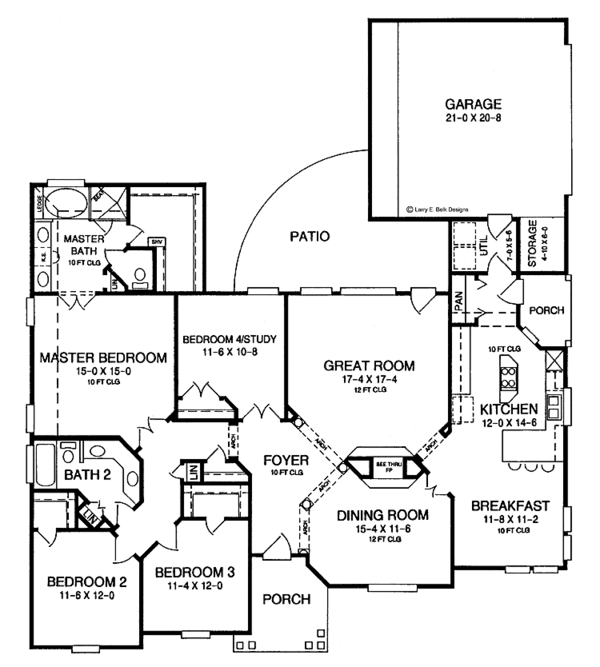 Home Plan - Traditional Floor Plan - Main Floor Plan #952-62