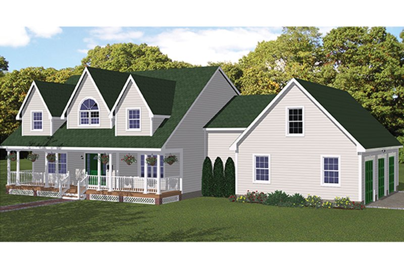 House Plan Design - Colonial Exterior - Front Elevation Plan #1061-4