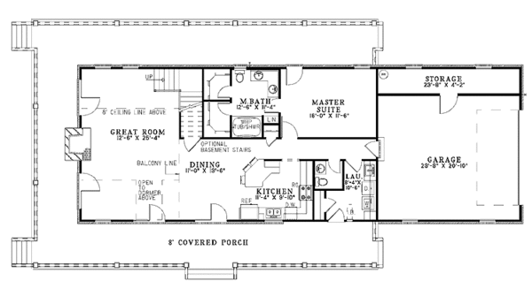 Contemporary Floor Plan - Main Floor Plan #17-2774