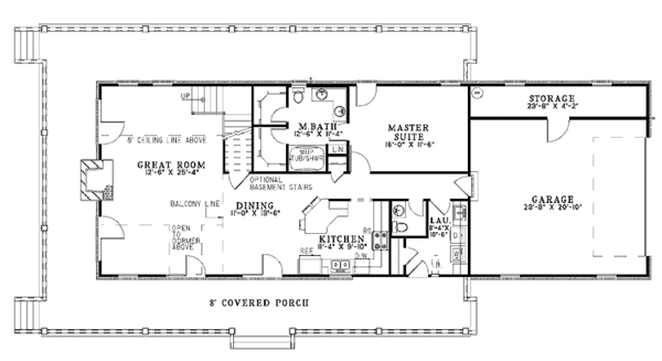 Architectural House Design - Contemporary Floor Plan - Main Floor Plan #17-2774