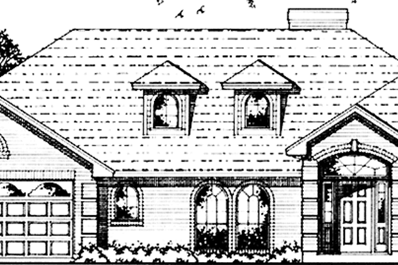 Dream House Plan - European Exterior - Front Elevation Plan #42-638