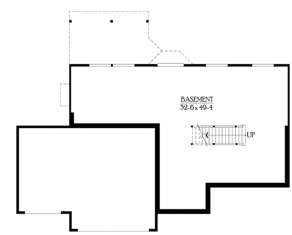 Architectural House Design - Craftsman Floor Plan - Lower Floor Plan #132-301