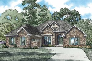 Ranch Exterior - Front Elevation Plan #17-2800