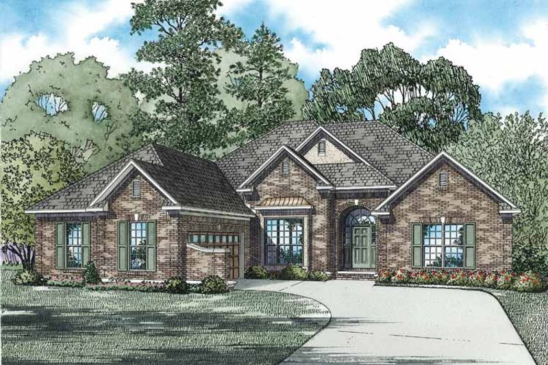 Dream House Plan - Ranch Exterior - Front Elevation Plan #17-2800