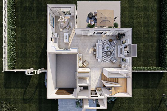 Interior - Other 1 for European House Plan #455-177 - 3 bed, 2.5 bath