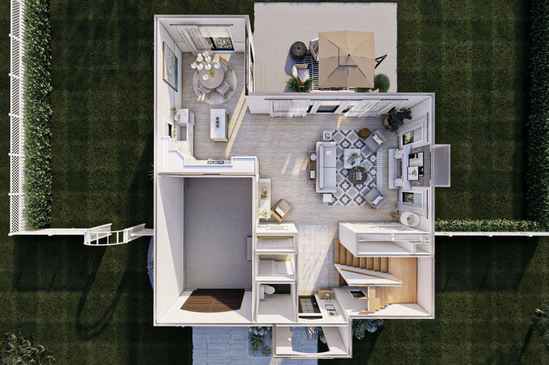 Architectural House Design - Interior - Other 1 for European House Plan #455-177 - 3 bed, 2.5 bath