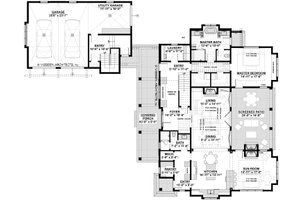 Floor Plan - Main Floor for Southern House Plan #928-316 - 3 bed, 4 bath