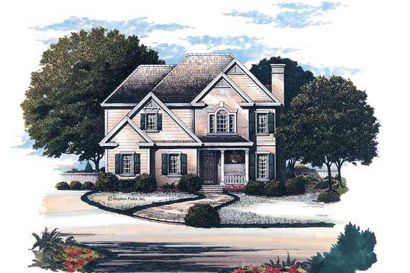Dream House Plan - Colonial Exterior - Front Elevation Plan #429-152