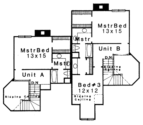 House Design - Prairie Floor Plan - Upper Floor Plan #310-1142