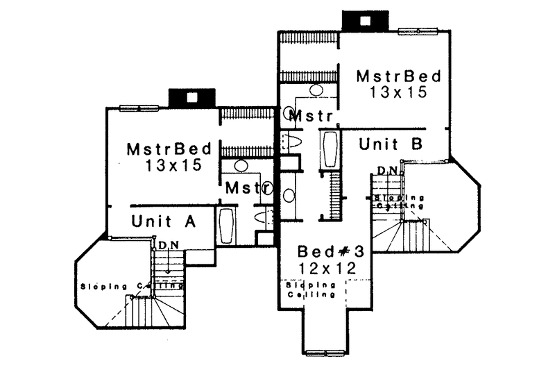 Dream House Plan - Floor Plan - Upper Floor for Prairie House Plan #310-1142 - 5 bed, 4 bath