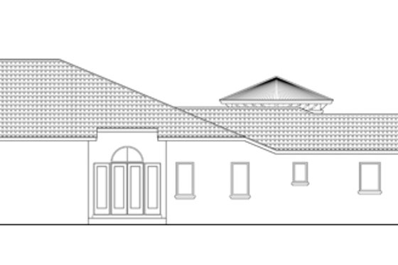 Exterior - Other Elevation 1 for Mediterranean House Plan #930-444 - 3 bed, 3.5 bath