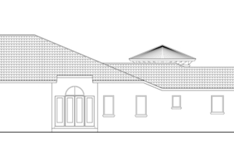House Plan Design - Exterior - Other Elevation 1 for Mediterranean House Plan #930-444 - 3 bed, 3.5 bath
