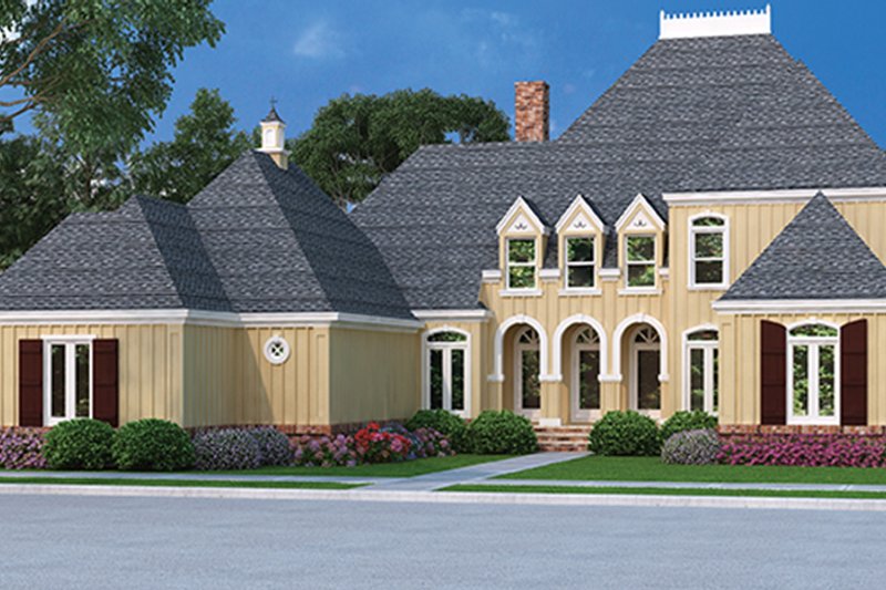 House Plan Design - Exterior - Front Elevation 4 for Country House Plan #45-449 - 4 bed, 4.5 bath