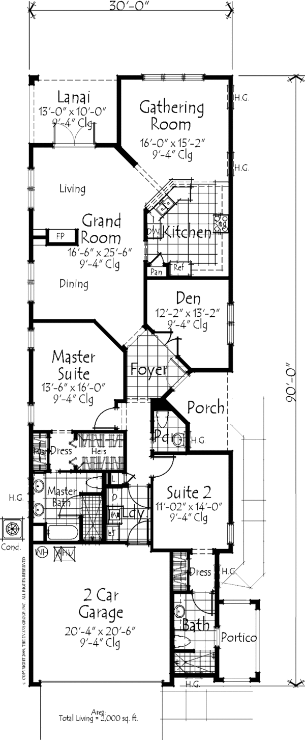 House Plan Design - European Floor Plan - Main Floor Plan #1007-49