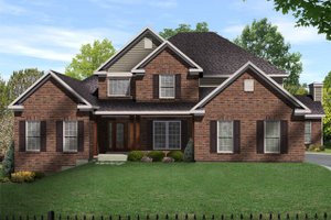 Traditional Exterior - Front Elevation Plan #22-214