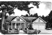 Classical Style House Plan - 3 Beds 2 Baths 1651 Sq/Ft Plan #927-577 