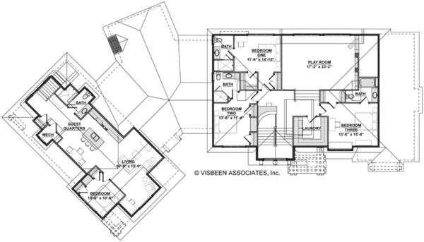 Architectural House Design - European Floor Plan - Upper Floor Plan #928-267