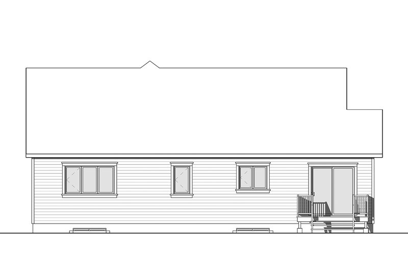Dream House Plan - Exterior - Rear Elevation for Craftsman House Plan #23-2667 - 3 bed, 2 bath