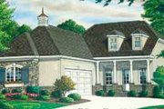 European Style House Plan - 4 Beds 3 Baths 2507 Sq/Ft Plan #34-192 