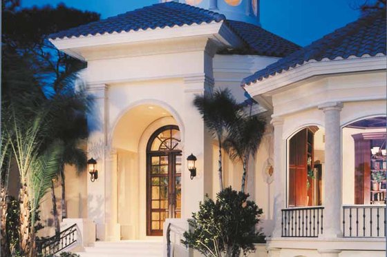 Exterior - Front Elevation 3 for Mediterranean House Plan #930-256 - 3 bed, 3.5 bath