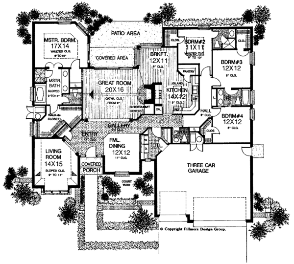 Dream House Plan - Country Floor Plan - Main Floor Plan #310-1159