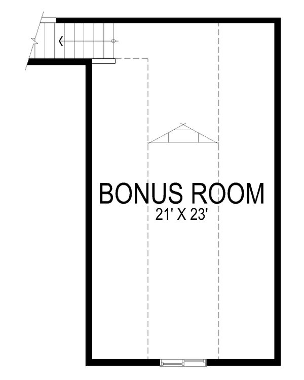Traditional Floor Plan - Upper Floor Plan #112-203