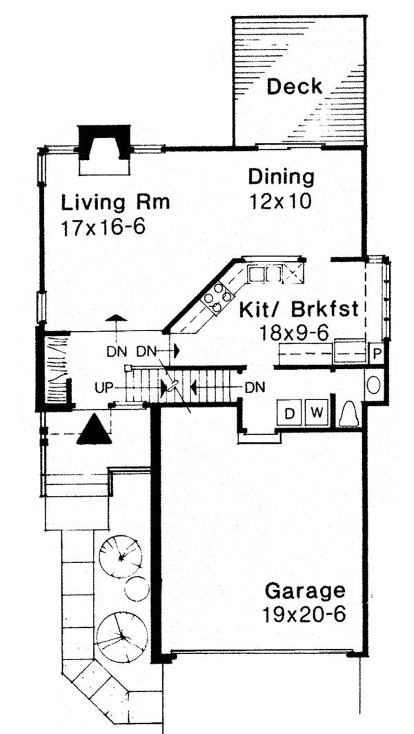 Dream House Plan - Contemporary Floor Plan - Main Floor Plan #320-668