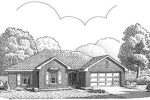 European Exterior - Front Elevation Plan #410-321