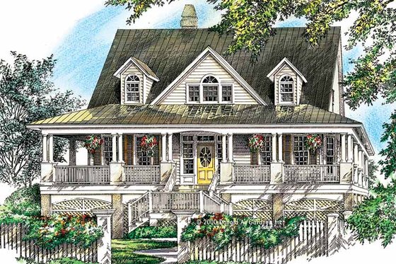 Exterior - Front Elevation 5 for Country House Plan #929-752 - 3 bed, 2.5 bath