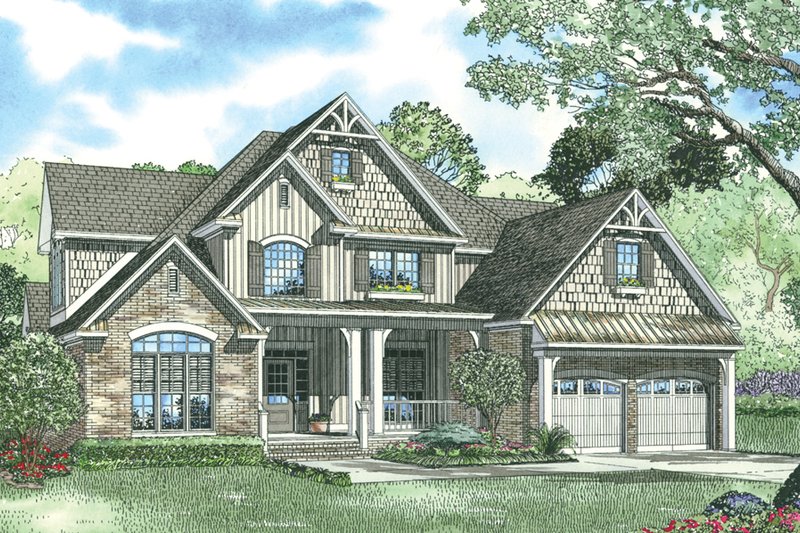 House Plan Design - Craftsman Exterior - Front Elevation Plan #17-1167