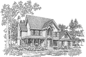 Exterior - Front Elevation 3 for Country House Plan #929-227 - 4 bed, 2.5 bath