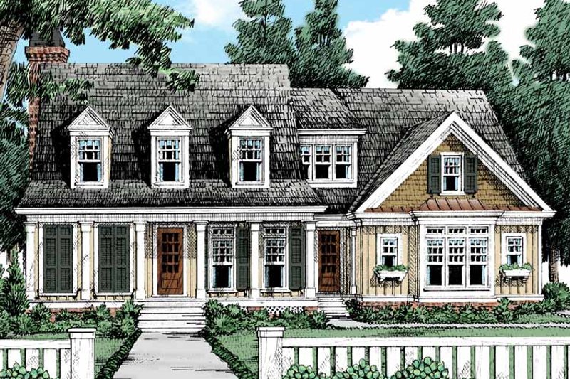 Dream House Plan - Exterior - Front Elevation 3 for Country House Plan #927-424 - 4 bed, 5 bath